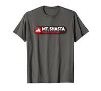 Emblema Logo Mount Shasta - Monte Shasta California Maglietta