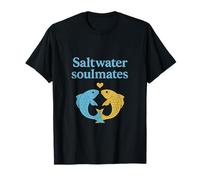 Emblema marino classico delle anime gemelle di acqua salata Maglietta