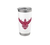 Emblema nazionale thailandese di Garuda con simbolo thailandese Bicchiere termico in acciaio inox doppia parete