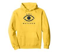 Emblema osservatore Celeste per osservare Le Stelle Felpa con Cappuccio, Unisex per Adulti, Limone, L