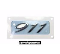 Emblema Porsche 911 Carrera '911' (Cromo) Per Paraurti Posteriore Nuovo