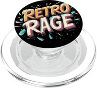 Emblema rabbia retrò per ragazzi e ragazze PopSockets PopGrip per MagSafe