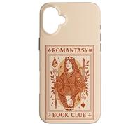 Emblema Regina Club Libro Romantasy Custodia per iPhone 16 Plus