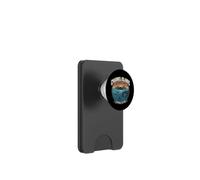 Emblema retrò della balena del parco nazionale delle Isole del Canale PopSockets PopWallet per MagSafe