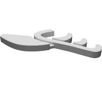 Emblema SAAB Hirsch Performance Badge Logo Stampato 3D ABS Finitura Liscia