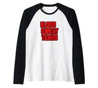 Emblema Sangue Rosso, Sudore e Lacrime per Ragazzi e Ragazze Maglia con Maniche Raglan