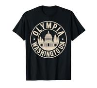 Emblema Souvenir di Viaggio Olympia Washington Maglietta