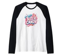 Emblema Sweet Bitter Candy per Ragazzi e Ragazze Maglia con Maniche Raglan
