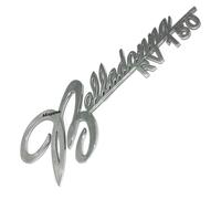 Emblema Targa Badge In Plastica Cromata Per Belladonna RV150 GEc