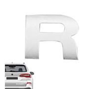 Emblemi e distintivi per auto con lettera 3D, adesivi antipolvere per paraurti auto, adesivi robusti con lettere 'alfabeto, resistenti sbiadimento, facili da applicare