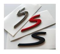 Emblemi "S" con lettere del bagagliaio in argento cromato opaco e lucido nero(Chrome(shiny silver))