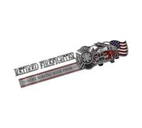 Emblems for Vehicles | American Flag Retired Firefighter Strong Adhesive