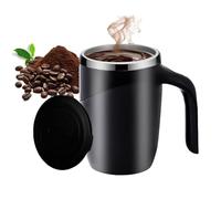 Emboadlie Automatic Magnetic Stirring Coffee Mug, Auto Stirring Coffee Mug, Self Stirring Coffee Mug Rechargeable, Self Stirring Coffee Cup, Electric High Speed Mixing Coffee Mug for Drinks (Black)