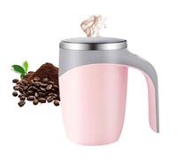Emboadlie Automatic Magnetic Stirring Coffee Mug, Auto Stirring Coffee Mug, Self Stirring Coffee Mug Rechargeable, Self Stirring Coffee Cup, Electric High Speed Mixing Coffee Mug for Drinks (Pink)