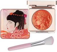Embossed Smooth Powder Blush Palette For Cheeks,Matte Face Powder Blush Palette,Embossed Girl Blush for Cheeks,Powder Blush Palette,Natural Makeup,Radiant Finish (Orange, 6 g (Confezione da 1))