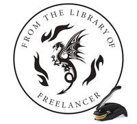 Embosser per libri personalizzato - Goffratrice personalizzata con ex libris, timbro per libri incluso, embosser personalizzato per copertine, regalo originale per lettori e bibliofili (Design-01)