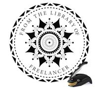 Embosser per libri personalizzato - Goffratrice personalizzata con ex libris, timbro per libri incluso, embosser personalizzato per copertine, regalo originale per lettori e bibliofili (Star-03)