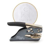 Embosser per libri personalizzato - Timbro Ex Libris a secco 41 mm con rilievo 3D - senza inchiostro, con custodia - idea regalo elegante (Eloria)