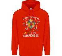 Embrace The Amazing Autism Asd Bambini Felpa con Cappuccio