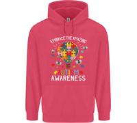 Embrace The Amazing Autism Asd Bambini Felpa con Cappuccio