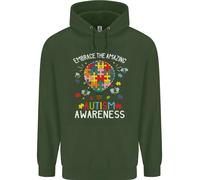 Embrace The Amazing Autism Asd Bambini Felpa con Cappuccio