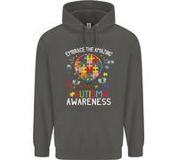 Embrace The Amazing Autism Asd Bambini Felpa con Cappuccio