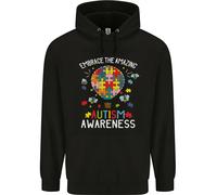 Embrace The Amazing Autism Asd Bambini Felpa con Cappuccio