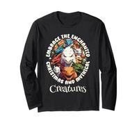 Embrace The Enchanted Christmas Mystical Creatures Maglia a Manica