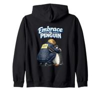 Embrace The Penguin Felpa con Cappuccio