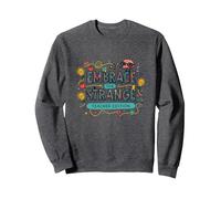 Embrace The Strange: Teacher Edition Eccentrico Inspirational Felpa, Unisex per Adulti, Grigio Scuro, XL