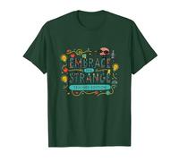 Embrace The Strange: Teacher Edition Eccentrico Inspirational Maglietta, Uomo, Verde Foresta, XL
