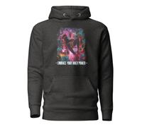 Embrace Your Inner Power Urban Style Felpa con cappuccio da adulto, Carbone Heather, XL