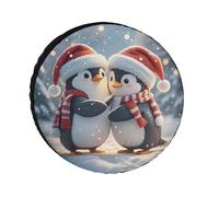 Embracing Penguins, copertura per pneumatici impermeabile anti UV, 66 cm, per asse singolo, per camper, camion, SUV, rimorchio, universale, per tutte le stagioni