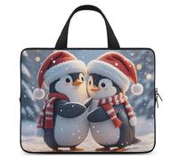 Embracing Penguins, custodia protettiva per computer portatile da 17 pollici, per viaggi d'affari e viaggi, valigetta per laptop o tablet