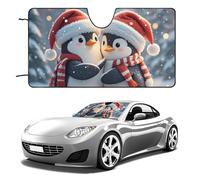 Embracing Penguins, parasole per parabrezza dell'auto, mantiene fresco l'interno dell'auto, 139,7 x 76,2 cm, parasole pieghevole per finestrino anteriore, scudo termico per SUV, camion, blocca i raggi