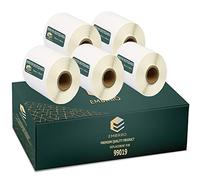 EMBRIIO 99019 S0722480 Kit 5 Rotoli Etichette Adesive Sostituzione per Dymo LabelWriter 4XL 450 400 330 320 310 Duo/Turbo/Twin Turbo Seiko SLP 450 430 420 410 400 200 100, 59mm x 190mm