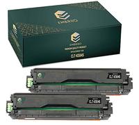 EMBRIIO CLT-K504S Kit 2 Nero Cartuccia Toner Sostituzione per Samsung Xpress C1810W C1860FW CLP-415NW CLP-415N CLX-4195N CLX-4195FN CLX-4195FW