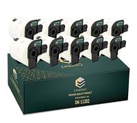 EMBRIIO DK-11202 Kit 10 Rotoli Etichette Adesive DK 11202 Sostituzione per Brother P-Touch QL-700 QL-570 QL-500 QL-810W QL-820NWB QL-800 QL-710W QL-720NW QL-560 QL-550 QL-1110NWB 1060N, 62mm x 100mm