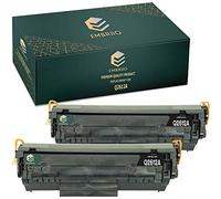 EMBRIIO Q2612A 12A Kit 2 Cartuccia Toner Sostituzione per HP LaserJet 1010 1012 1015 1018 1020 1022 1022n 1022nw 3010 3015 3020 3030 3050 3052 3055 M1005 MFP M1319f MFP