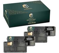 EMBRIIO S050614 Kit 2 Nero Cartuccia Toner Sostituzione per Epson AcuLaser C1700 C1750N C1750W CX17 CX17NF CX17WF
