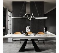 EMBRING Lampadari LED per Isola Cucina, Lampadario Moderno per Sala da Pranzo, Lampadario LED Dimmabile, Altezza Regolabile Applique a Sospensione Moderna con Design Contemporaneo