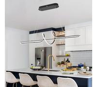 EMBRING Luminaria a Sospensione LED con Telecomando, Lampadario Cucina Moderno da L100cm Dimmabile Lampadario Led Luminaria per Sala da Pranzo, Altezza Regolabile Fabbricata Contemporanea