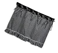 Embroidery Appliance Rustic Handmade Protector - Oven Skirt | Decorative Ruffled Trim Ribbon Ties with Robust Build & Vivid Finish Matte Texture for Range Dishwasher Home Activity