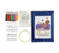 Embroidery Book for Beginners, Sewing Kit, 6.89x9.06 Inch Guide with Pattern, Craft Project Accessory with Practice Style, Holiday Gift Design, Home Accessories for Adults Students Quilters Artists