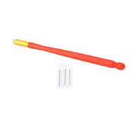 Embroidery Crochet Hook Plastic Handle Multifunctional Crochet Embroidery Beading Tool Exquisite Craftsmanship Lightweight Portable French Tambour Hook for Embroidery Beading (Manico Rosso)