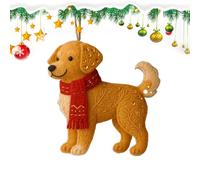 Embroidery Dogs - 2.36x1.57 Inches Small Felt Dog Ornaments, Christmas Embroidery Puppies | Winter Decorations Felt Ornaments For Windowsill Bedroom Balconies Doorways Wall Gardens