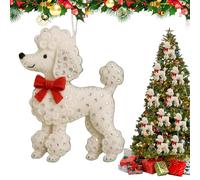 Embroidery Dogs - 2.36x1.57 Inches Small Felt Dog Ornaments, Christmas Embroidery Puppies | Winter Decorations Felt Ornaments For Windowsill Bedroom Balconies Doorways Wall Gardens