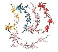 Embroidery Flower Patches - 5 Pieces Iron On, Blossom Jacket Applique, Flor | Floral Applique with Iron-On Backing Iron O Bags Hats Jackets Jeans Backpacks Dresses Clothing DIY Enthusiasts Fashion Lovers