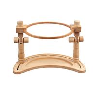 Embroidery Frame, Beech Wooden Stand Tool, Adjustable Hoop, Ideal for Needlework, Crafting, and Stitching, 9.05 Height, 14.17 Inches Width, 11.02 Inches