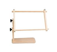 Embroidery Hoop Stand - Wooden Adjustable Needlework Holder, Craft Sewing Frame, Stitching Support | Floor And Tabletop Display Stand, Embroidery Tool Organizer For Women, Home, Party, Workshop And Cr
